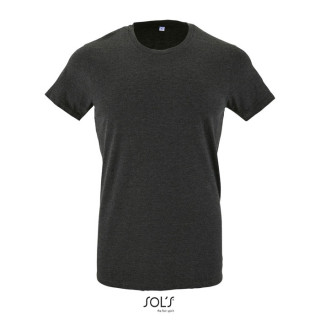 REGENT F HERREN T-SHIRT 150g, L, kohle meliert