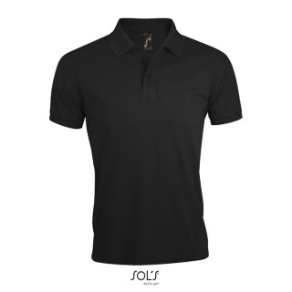 PRIME HERREN POLO 200g, 4XL, schwarz