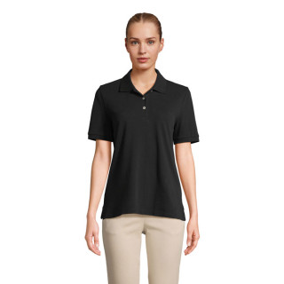 PACIFIC DAMEN POLO, 3XL, schwarz