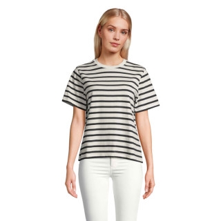 LEGEND WOMEN LEGEND DAMEN-T-SHIRT, L, off white| navy