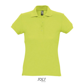 PASSION DAMEN POLO 170g, L, apfelgrün