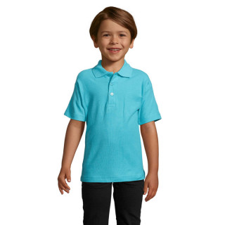 SUMMER II KIDS SUMMER II KIDS Polo 170g, 3XL, atoll-blau