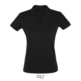 PERFECT DAMEN POLO 180g, 3XL, schwarz