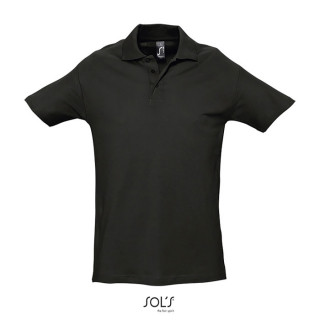 SPRING II MEN Polo 210g, 4XL, schwarz