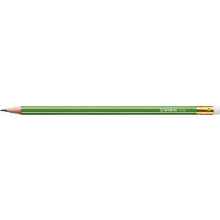 STABILO GREENgraph Grafitstift mit Radiergummi, grün
