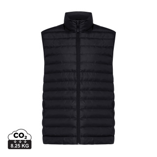 Iqoniq Meru Herren Bodywarmer aus recyceltem Polyester, schwarz