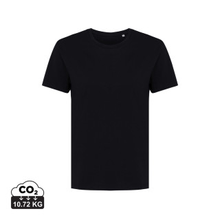 IQONIQ Yala Damen T-Shirt aus recycelter Baumwolle, schwarz