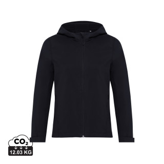 IQONIQ Makalu Damen Softshelljacke aus recyceltem Polyester, schwarz