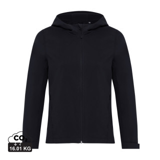 Iqoniq Makalu Damen Softshelljacke aus recyceltem Polyester, schwarz