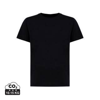 IQONIQ Koli Kids T-Shirt aus recycelter Baumwolle, schwarz