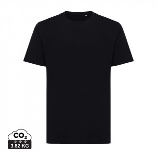 Iqoniq Kakadu relaxed T-Shirt aus recycelter Baumwolle, schwarz