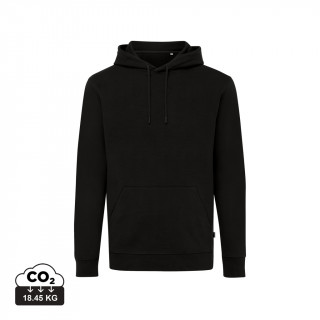 Iqoniq Jasper Hoodie aus recycelter Baumwolle, schwarz