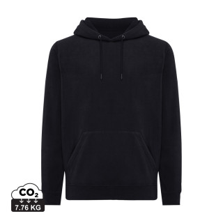 Iqoniq Trivor Mikrofleece-Kapuzen-Pulli aus recyc. Polyester, schwarz