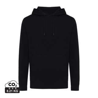 IQONIQ Rila Lightweight Hoodie aus recycelter Baumwolle, schwarz