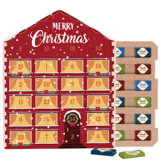 Täfelchen Adventskalender "Haus" ECO, Sarotti Schokoladen-Täfelchen