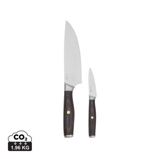 VINGA Tara Chef-Set aus RCS recyceltem Stahl, Stahl, schwarz