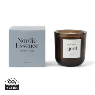 Nordic Essence Duftkerze groß, blau, dunkelbraun