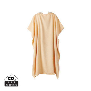 VINGA Tolo Hamam Frottee Strandponcho, gelb, off white