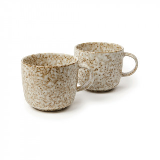 VINGA Nuvem Becher, 2er Set, beige