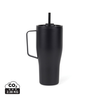 VINGA Eos Voyager 800ml Flasche aus RCS rec. Stainless-Steel, schwarz, schwarz