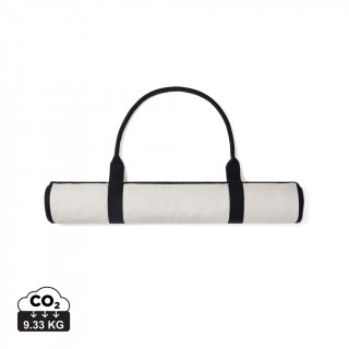 VINGA Volonne AWARE™ Strandmatte aus recyceltem Canvas, off white, schwarz