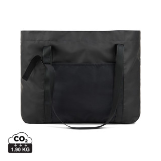VINGA Livorno Maxi-Tasche aus GRS recyceltem Polyester, schwarz