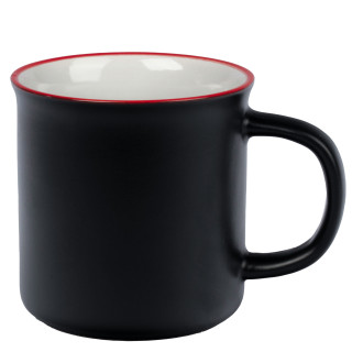 Keramiktasse im Retro-Look "Vintage", 35 cl, kristallschwarz matt