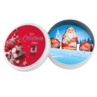 Weihnachtsdose weiß, Lindt Mischung