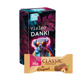 Werbequader small, Viba Classic Nugat Mini