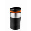 silber, Manschette schwarz, Ring orange