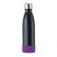 Flasche: schwarz, Manchette: violett