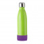 Flasche: hellgrün, Manchette: violett