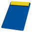 blau, gelb