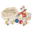 5 Lindt Lindor Pralinés, 5 Lindt Vollmilchkugeln, kl. Lindt Weihnachtsmann