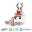 6 Milka Kugeln und ein Milka Weihnachtsmann