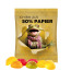 Trolli Fruchtgummi Fußball - Folie, 50 % Papieranteil, weiß