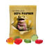 Trolli Fruchtgummi Haus - Folie, 50 % Papieranteil, weiß