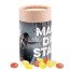 Mini-Bonbons Fruchtmix - kompost. Papierdose; Papieretikett