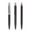 schwarz, silber matt, rot