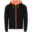 schwarz / fluor orange