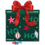 Schokotäfelchen in weihnachtlichen Motiven