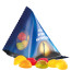 Trolli Fruchtgummi Fußball - Folie, transp.