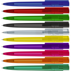 RECYCLED PET PEN PRO transparent Druckkugelschreiber