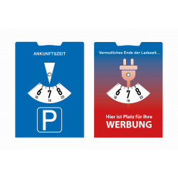 Park- und Ladescheibe für E-Autos 110 x 150 mm Park- und Ladescheibe für E-Autos 110 x 150 mm