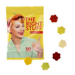 Fruchtgummi 10 g Tüten - Blume (w2p)