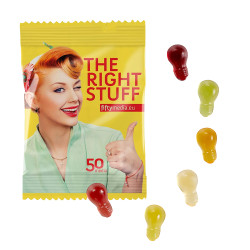 Fruchtgummi 15 g Tüten - Glühbirne (w2p)