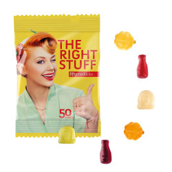 Fruchtgummi 10 g Tüten - Silvester (w2p)