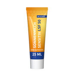 25 ml Tube - Sonnenmilch LSF 50 (sensitiv) - FullbodyPrint 25 ml Tube - Sonnenmilch LSF 50 (sensitiv) - FullbodyPrint