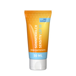 50 ml Tube - Sonnenmilch LSF 30 (sensitiv) - FullbodyPrint