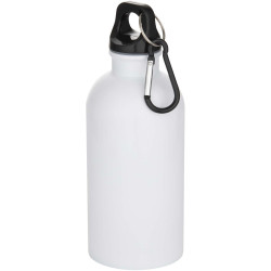 Oregon 400 ml RSC-zertifizierte einwandige Sublimation Trinkflasche aus recyceltem Edelstahl mit Karabinerhaken Oregon 400 ml RSC-zertifizierte einwandige Sublimation Trinkflasche aus recyceltem Edelstahl mit Karabinerhaken
